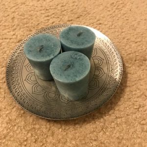 candle tray & candles